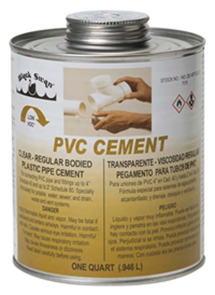 Black Swan 07010 1 pt Jumbo Dauber in Cap Liquid Regular Bodied PVC Solvent Cement