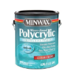 Minwax® 15555 1 gal Can Clear Gloss Interior Polycrylic Crystal Clear TopCoat