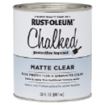 Rust-Oleum® 287722 30 oz Clear Matte Chalked Protective Topcoat Paint