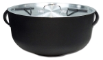 Metal Fusion King Kooker® 5924S 4 gal Flat Bottom 17 in Heavy Duty Pre-Seasoned Outdoor Cooking Pot