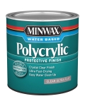 Minwax® Polycrylic™ Protective Finish, Ultra Flat, Clear, 1/2 Pint