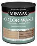 Minwax Color Wash Transparent Layering Color, Weathered Gray, 1 Quart