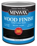 Minwax® Wood Finish® Water-Based Solid Color Stain, True Black, 1 Quart