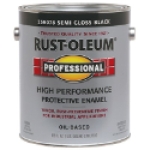 Rust-Oleum® PROFESSIONAL 239078 1 gal Black Semi-Gloss High Performance Protective Enamel Paint