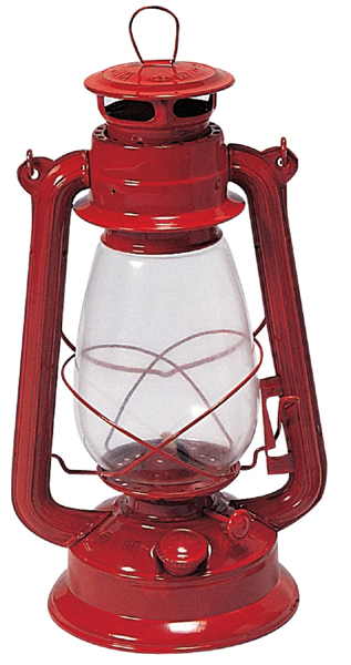 JMK IIT 97200 Glass/Metal Red 11-1/2 in Hurricane Lantern