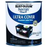 Rust-Oleum® PAINTER'S TOUCH® 1974502 1 qt Black Semi-Gloss Multi-Purpose Ultra Cover Brush-On Paint