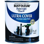 Rust-Oleum® PAINTER'S TOUCH® 1976502 1 qt Black Flat Multi-Purpose Ultra Cover Brush-On Paint