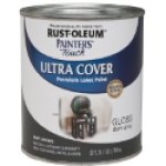 Rust-Oleum® PAINTER'S TOUCH® 1986502 1 qt Dark Gray Gloss Multi-Purpose Ultra Cover Brush-On Paint