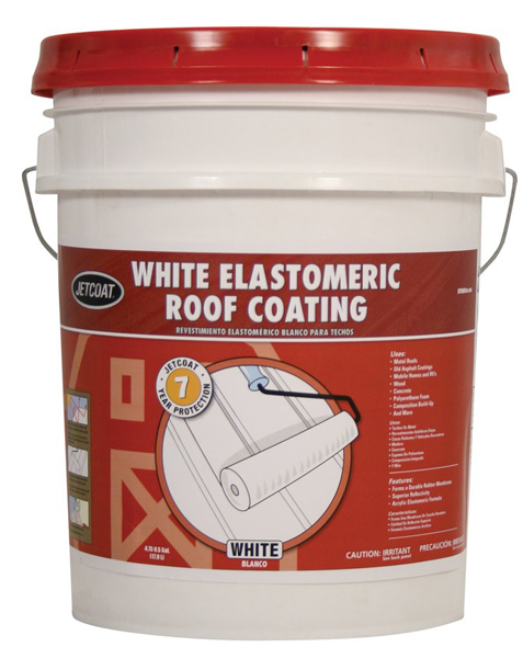 JETCOAT ® 66205 5 gal Pail White Elastomeric Base Reflective Elastomeric Roof Coating