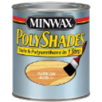 Minwax® 214704444 0.5 pt Can Classic Oak Satin Interior Stain and Polyurethane Coat