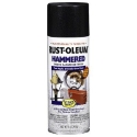 Rust-Oleum® STOPS RUST® 7215830 12 oz Black Aerosolized Mist Hammered Spray Paint