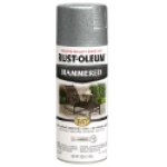 Rust-Oleum® STOPS RUST® 7213830 12 oz Silver Aerosolized Mist Hammered Spray Paint