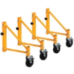 Metaltech-Omega I-CISO4 16 in x 3-3/4 in Yellow Poly Powder Coated Steel Outrigger Kit