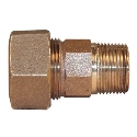 Legend Valve 313-145NL 1 in Compression x MNPT Bronze Lead-Free Pipe Coupling