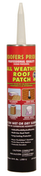 JETCOAT ® 61429 10 oz Tube Black Mastic Roof Patch and Flashing Cement