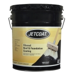 JETCOAT ® 62705 5 gal Pail Black Liquid Fibered Roof and Foundation Coating