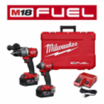 Milwaukee® 2997-22 18 VDC 32000 bpm 1200 in-lb 2-Tool Cordless Combination Kit