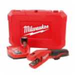 Milwaukee® 2471-21 Lithium-Ion 12 VDC 1/2 to 1-1/8 in OD Cordless Copper Tubing Cutter Kit