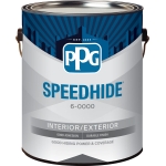 PPG Paints SPEEDHIDE® 6-753/01 SP 1 gal Black Flat Interior/Exterior Latex Paint