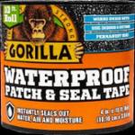 Gorilla® 4612502 4 in 10 ft Black Waterproof Roof Repair Tape