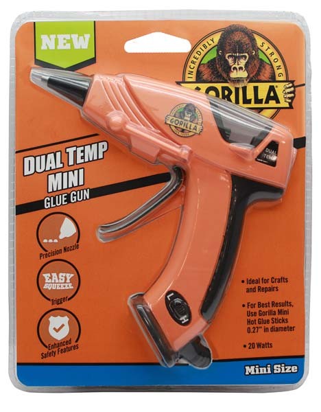 Gorilla® 8401502 20 W Dual Temperature Mini Glue Gun