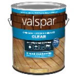 Valspar® One-Coat Clear Exterior Sealer, Clear, 1 Gallon