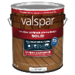 Valspar One-Coat Solid Stain & Sealer, White Base, 1 Gallon