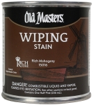 Old Masters® 15016 0.5 pt Can Rich Mahogany Clear Rich Deep Color Wiping Stain