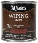 Old Masters® 15116 0.5 pt Can Vintage Burgundy Clear Rich Deep Color Wiping Stain