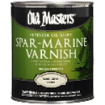 Old Masters® 92504 1 qt Pail Clear Satin Exterior Spar Marine Varnish