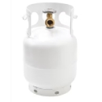 5 Pound Propane Tank Cylinder, Great For Portable Grills, Fire Pits, Heaters And Overlanding, White