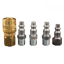 Milton® S-211 1/4 in Brass Steel M-Style Coupler Kit