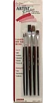 Linzer Products A 555 1/4 in 1/2 in Wood 5-Piece Artist Brush set