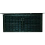 Vestal 322BL 8 x 16 in Black Foundation Vent