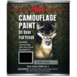 Yenkin-Majestic Majic Paints 8-0851-2 1 qt Can Black Flat Exterior Camouflage Alkyd Enamel Paint