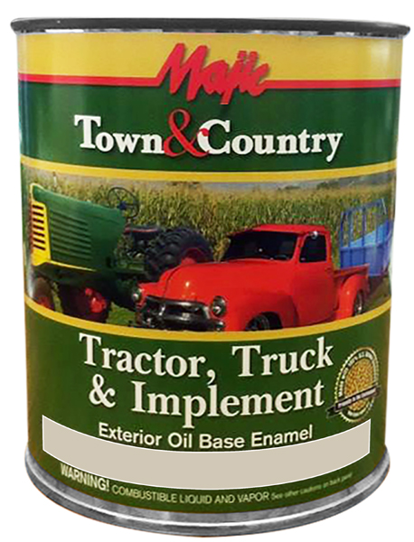 Yenkin-Majestic Majic Paints Town and Country 8-0951-2 1 qt Can International Harvester White Oil Base Exterior Enamel Spray Paint