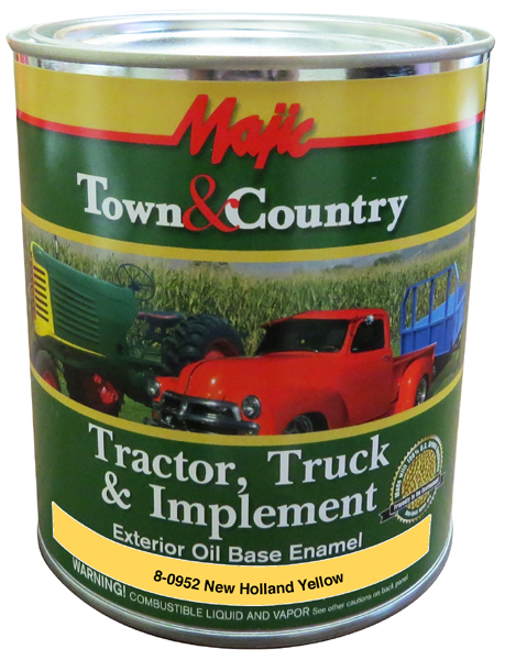 Yenkin-Majestic Majic Paints Town and Country 8-0952-2 1 qt Can New Holland Yellow Oil Base Exterior Enamel Spray Paint