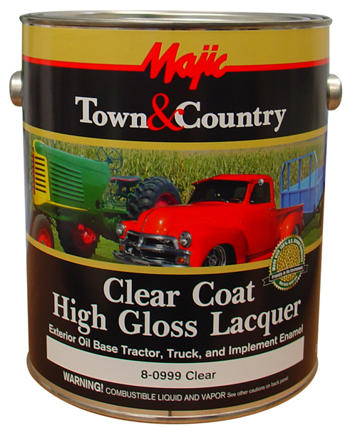 Yenkin-Majestic Majic Paints Town and Country 8-0999-2 1 qt Can H G Clear Oil Base Exterior Enamel Spray Paint