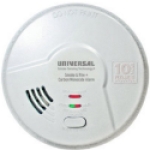 USI® Electric MICH3510S Battery 40 to 100 deg F 1-3/4 in Width 3-in-1 Hallway Smoke and Fire Alarm