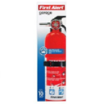 Resideo Technologies FIRST ALERT® GARAGE10 Rechargeable 10-B:C Fire Class Wall Mount Rechargeable Garage Fire Extinguisher