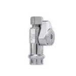 Brasscraft 1/2 x 3/8 in. Press x Compression Straight Supply Stop Valve in Chrome