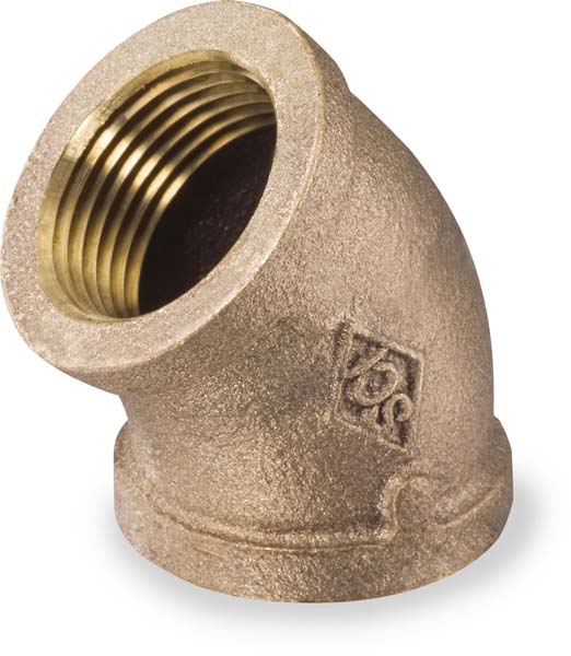 UNLBRE4-15 1-1/2 INCH BRONZE NO LEAD 45 FEET ELBO