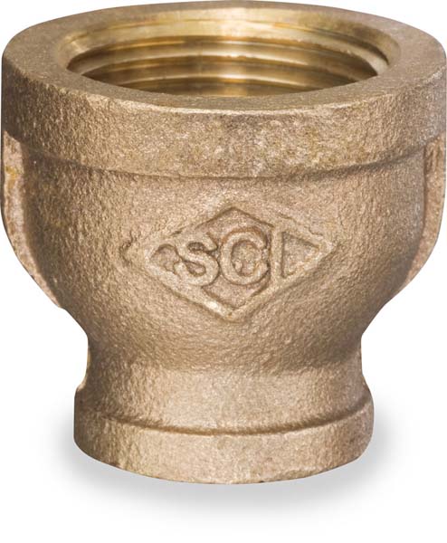 UNLBRRC-1210 1-1/4 INCH x 1 INCH BRONZE RED NO LEAD COUPLING