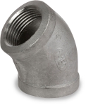 Smith-Cooper International SCI® S3114F 014 1-1/2 in FNPT 304 Stainless Steel 45 deg Pipe Elbow