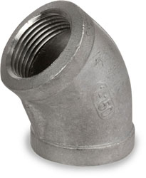 Smith-Cooper International SCI® S3014F 003B 3/8 in FPT 304 Stainless Steel 45 deg Pipe Elbow