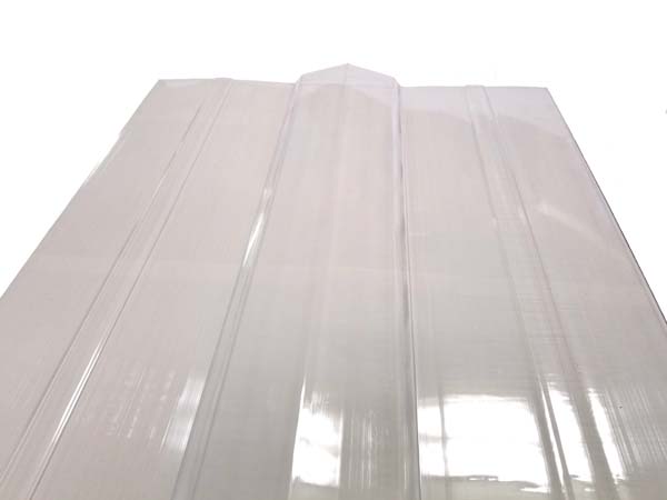 Onduline North America Tuftex® 1438H SeaCoaster™ Polycarbonate Clear 51 in Roof Panel Ridge Cap