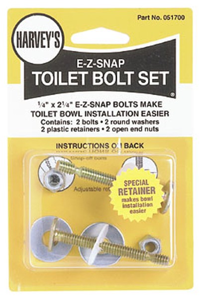 Oatey William H Harvey 051700 EZ Snap Toilet Bolt Set