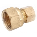 Anderson Metals 750066-1012 5/8 in x 3/4 in Compression x FIP Brass Straight Tube Coupling