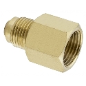 Anderson Metals 754046-0612 3/8 in x 3/4 in Flare x FNPT Brass 45 deg Flared Tube Coupling