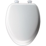 Bemis 115EC 000 Elongated White Closed Soft Toilet Seat